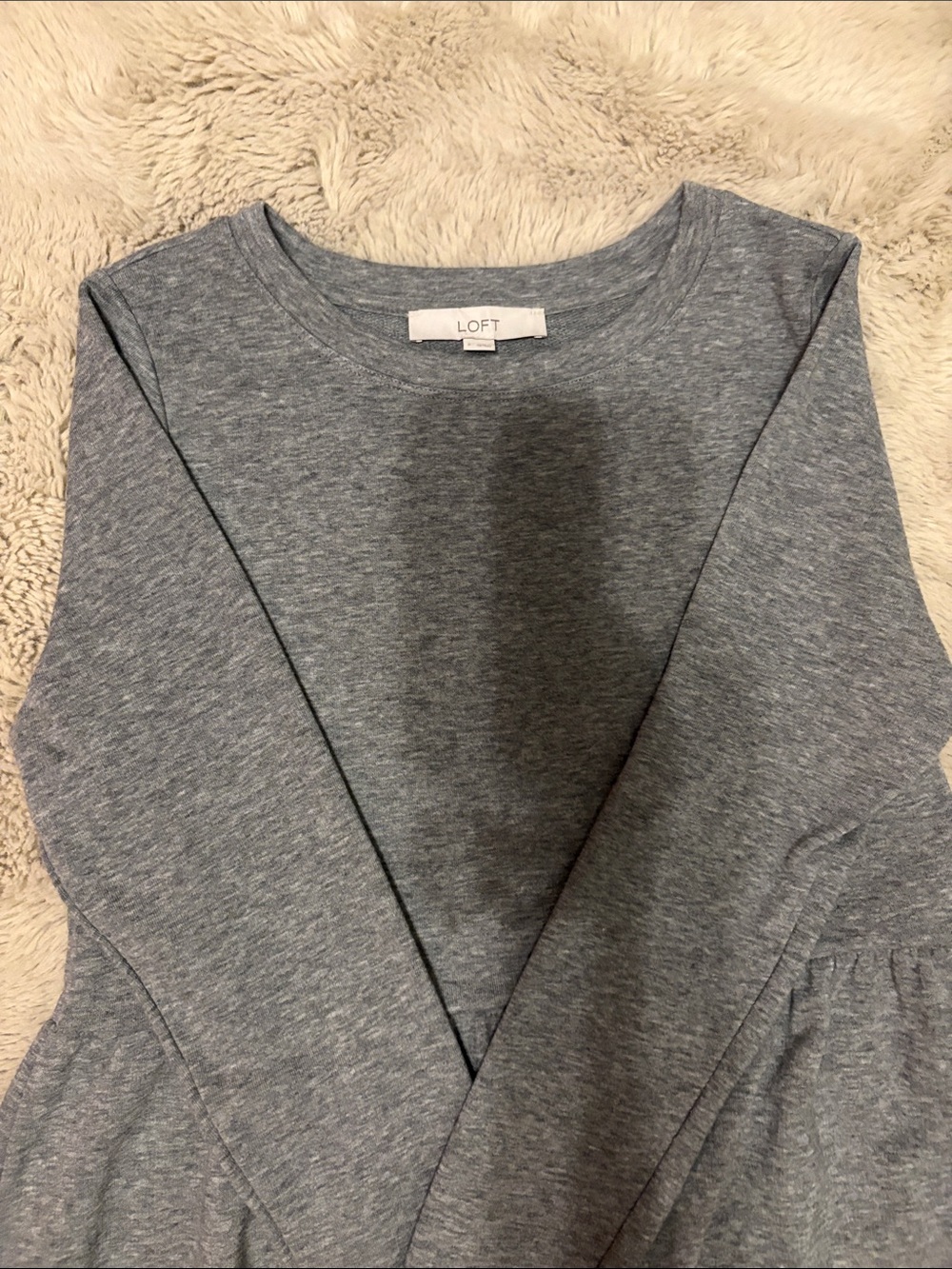 Loft Gray Sweatshirt Dress